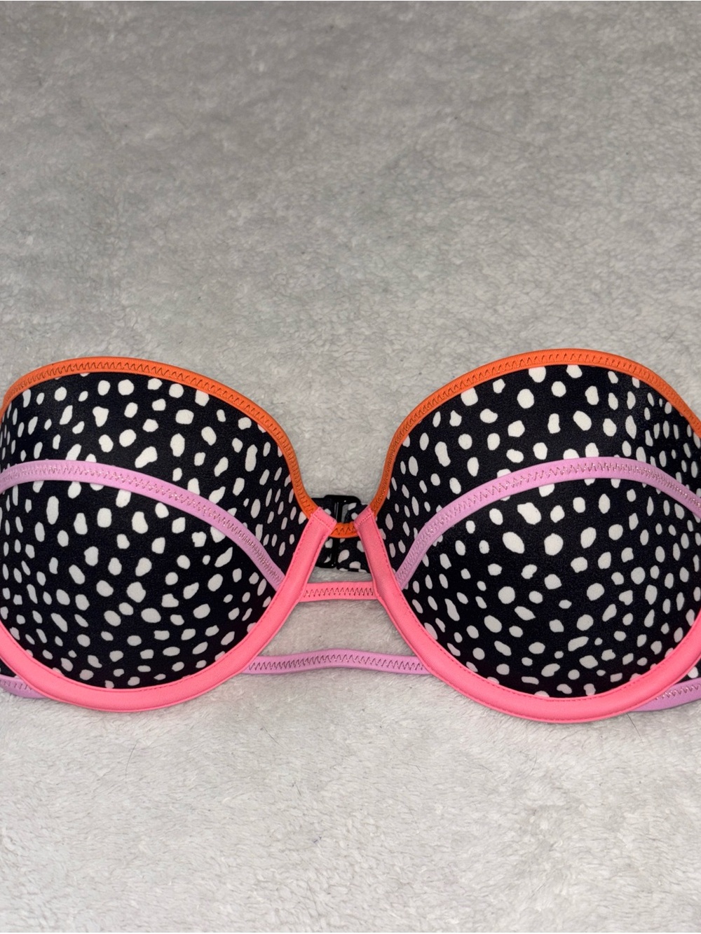 2016 Victoria’s Secret Strapless Poka Dot Bikini Top Size 32D